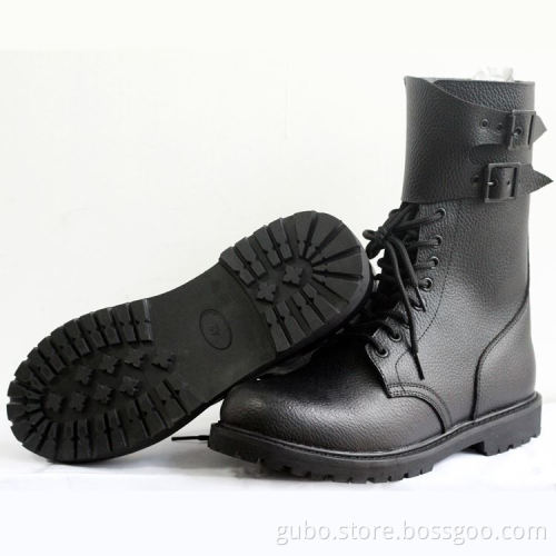 split leather steel toe jungle military boots